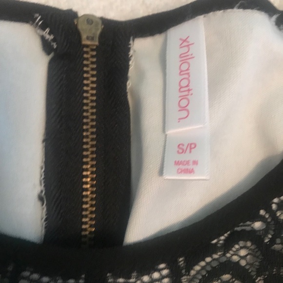 Xhilaration Dress Lace and Sparkle Black and Beige - Picture 5 of 5